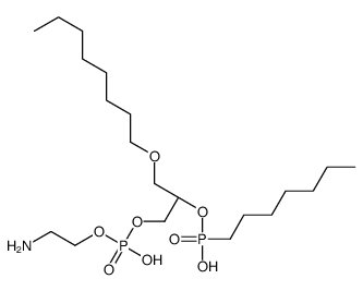 1-O-octyl-2-heptylphosphonylglycero-3-phosphoethanolamine Structure