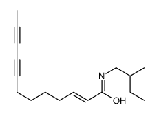 N-(2-methylbutyl)dodec-2-en-8,10-diynamide结构式