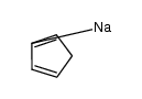 sodium cyclopentadienide Structure