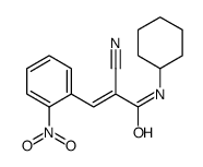 2-cyano-N-cyclohexyl-3-(2-nitrophenyl)prop-2-enamide结构式