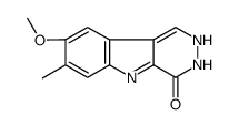 8-methoxy-7-methyl-2,3-dihydropyridazino[4,5-b]indol-4-one结构式