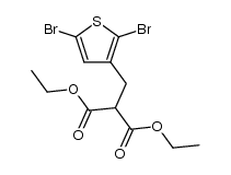 [2,5-Dibrom-3-thenyl]-malonsaeurediethylester Structure