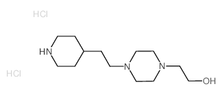 2-{4-[2-(4-Piperidinyl)ethyl]-1-piperazinyl}-1-ethanol dihydrochloride Structure