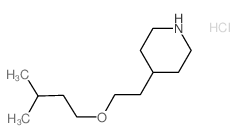 4-[2-(Isopentyloxy)ethyl]piperidine hydrochloride结构式