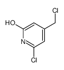 6-chloro-4-(chloromethyl)-1H-pyridin-2-one结构式