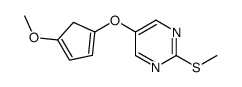 5-[(4-Methoxycyclopenta-1,3-dien-1-yl)oxy]-2-(Methylsulfanyl)pyrimidine structure