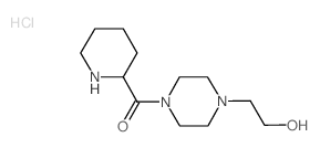 [4-(2-Hydroxyethyl)-1-piperazinyl](2-piperidinyl)-methanone hydrochloride Structure