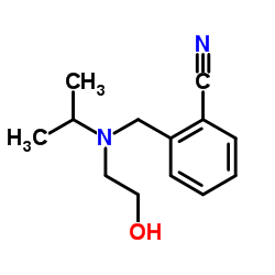 2-{[(2-Hydroxyethyl)(isopropyl)amino]methyl}benzonitrile Structure