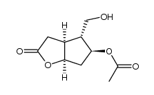 (3aS,4R,5S,6aR)-5-acetoxy-4-(hydroxymethyl)hexahydro-2H-cyclopenta[b]furan-2-one结构式