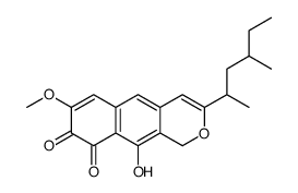 10-hydroxy-7-methoxy-3-(4-methylhexan-2-yl)-1H-benzo[g]isochromene-8,9-dione Structure