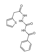 4-benzoyl-1-(thiophen-2-ylacetyl)semicarbazide Structure