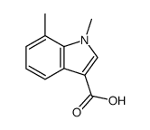 1,7-二甲基-1H-吲哚-3-羧酸结构式