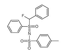 S-(α-Fluorobenzyl)-S-phenyl-N-(p-tolylsulfonyl)sulfoximine Structure