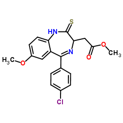 Methyl [5-(4-chlorophenyl)-7-methoxy-2-thioxo-2,3-dihydro-1H-1,4-benzodiazepin-3-yl]acetate Structure