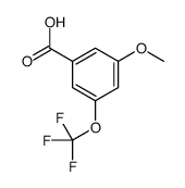 3-methoxy-5-(trifluoromethoxy)benzoic acid结构式