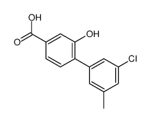 4-(3-chloro-5-methylphenyl)-3-hydroxybenzoic acid Structure