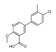 5-(4-chloro-3-methylphenyl)-2-methoxypyridine-3-carboxylic acid结构式