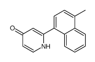 2-(4-methylnaphthalen-1-yl)-1H-pyridin-4-one结构式