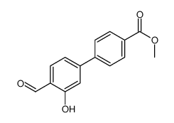 methyl 4-(4-formyl-3-hydroxyphenyl)benzoate结构式