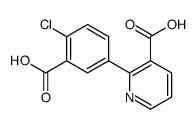 2-(3-carboxy-4-chlorophenyl)pyridine-3-carboxylic acid结构式