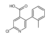 2-chloro-5-(2-methylphenyl)pyridine-4-carboxylic acid Structure