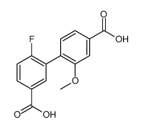 4-(5-carboxy-2-fluorophenyl)-3-methoxybenzoic acid结构式