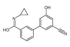 3-(3-cyano-5-hydroxyphenyl)-N-cyclopropylbenzamide Structure