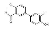 methyl 2-chloro-5-(3-fluoro-4-hydroxyphenyl)benzoate结构式