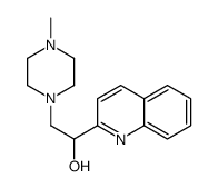2-(4-methylpiperazin-1-yl)-1-quinolin-2-ylethanol结构式
