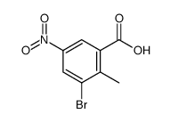 3-BROMO-2-METHYL-5-NITROBENZOICACID结构式