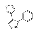 1-PHENYL-5-(THIOPHEN-3-YL)-1H-PYRAZOLE structure