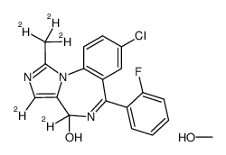 4-Hydroxy Midazolam-d5 Methanoate结构式