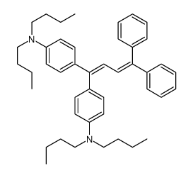 N,N-dibutyl-4-[1-[4-(dibutylamino)phenyl]-4,4-diphenylbuta-1,3-dienyl]aniline结构式