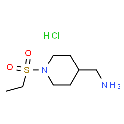 [1-(Ethylsulfonyl)piperidin-4-yl]methanamine hydrochloride structure