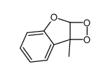 2A,7B-DIHYDRO-7B-METHYL-1,2-DIOXETO(3,4-B)BENZOFURAN structure