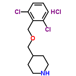 4-{[(2,6-Dichlorobenzyl)oxy]methyl}piperidine hydrochloride (1:1) Structure