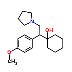 1-[1-(4-Methoxyphenyl)-2-(1-pyrrolidinyl)ethyl]cyclohexanol结构式