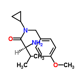 N-Cyclopropyl-N-(4-methoxybenzyl)-L-valinamide结构式