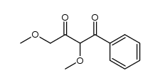 1-benzoyl-1,3-dimethoxyacetone Structure