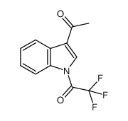 1-(3-acetyl-1H-indol-1-yl)-2,2,2-trifluoroethan-1-one Structure