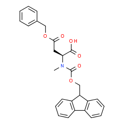 Fmoc-MeAsp(OBn)-OH结构式