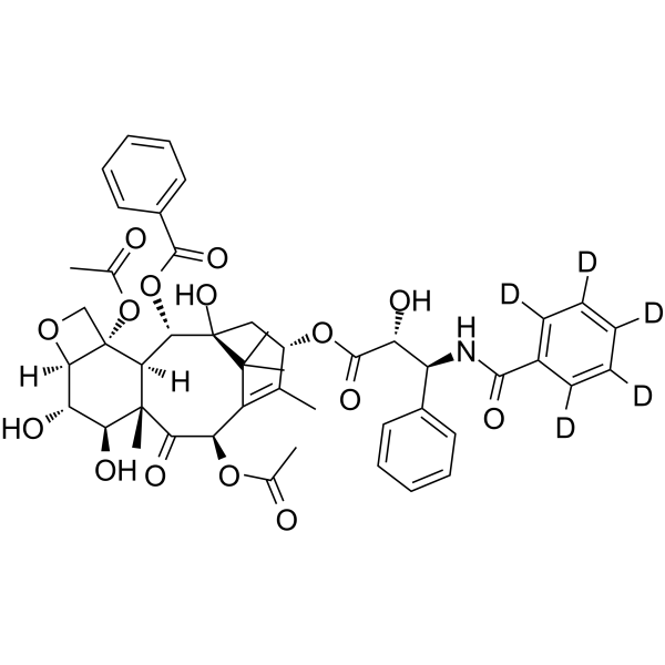6α-Hydroxy Paclitaxel-d5结构式