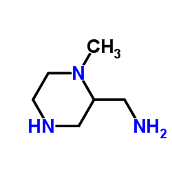 2-Piperazine methan amine,1-methyl-(9CI) Structure