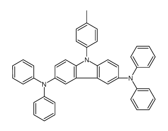 9-(4-methylphenyl)-3-N,3-N,6-N,6-N-tetraphenylcarbazole-3,6-diamine结构式
