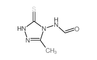 Formamide,N-(1,5-dihydro-3-methyl-5-thioxo-4H-1,2,4-triazol-4-yl)-结构式