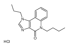 5-butyl-1-propylimidazo[4,5-c]quinolin-4-one,hydrochloride结构式