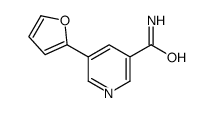 5-(furan-2-yl)pyridine-3-carboxamide结构式