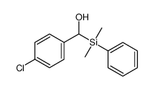 (4-chlorophenyl)[dimethyl(phenyl)silyl]methanol结构式