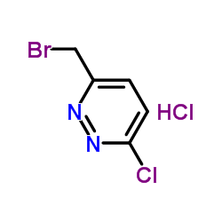 3-(bromomethyl)-6-chloropyridazine hydrochloride Structure