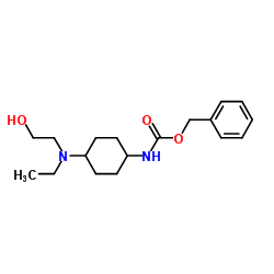Benzyl {4-[ethyl(2-hydroxyethyl)amino]cyclohexyl}carbamate Structure